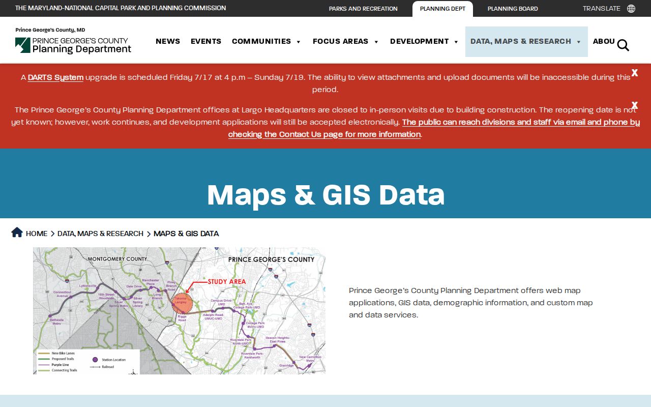 Bowie people search PGAtlas property and zoning maps